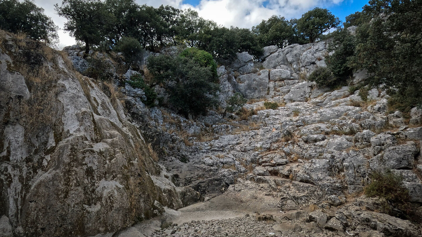 Die Chorrera de Arriba im April — im Frühling fließen die Wasserfälle der Subbética nach Winterregen voll