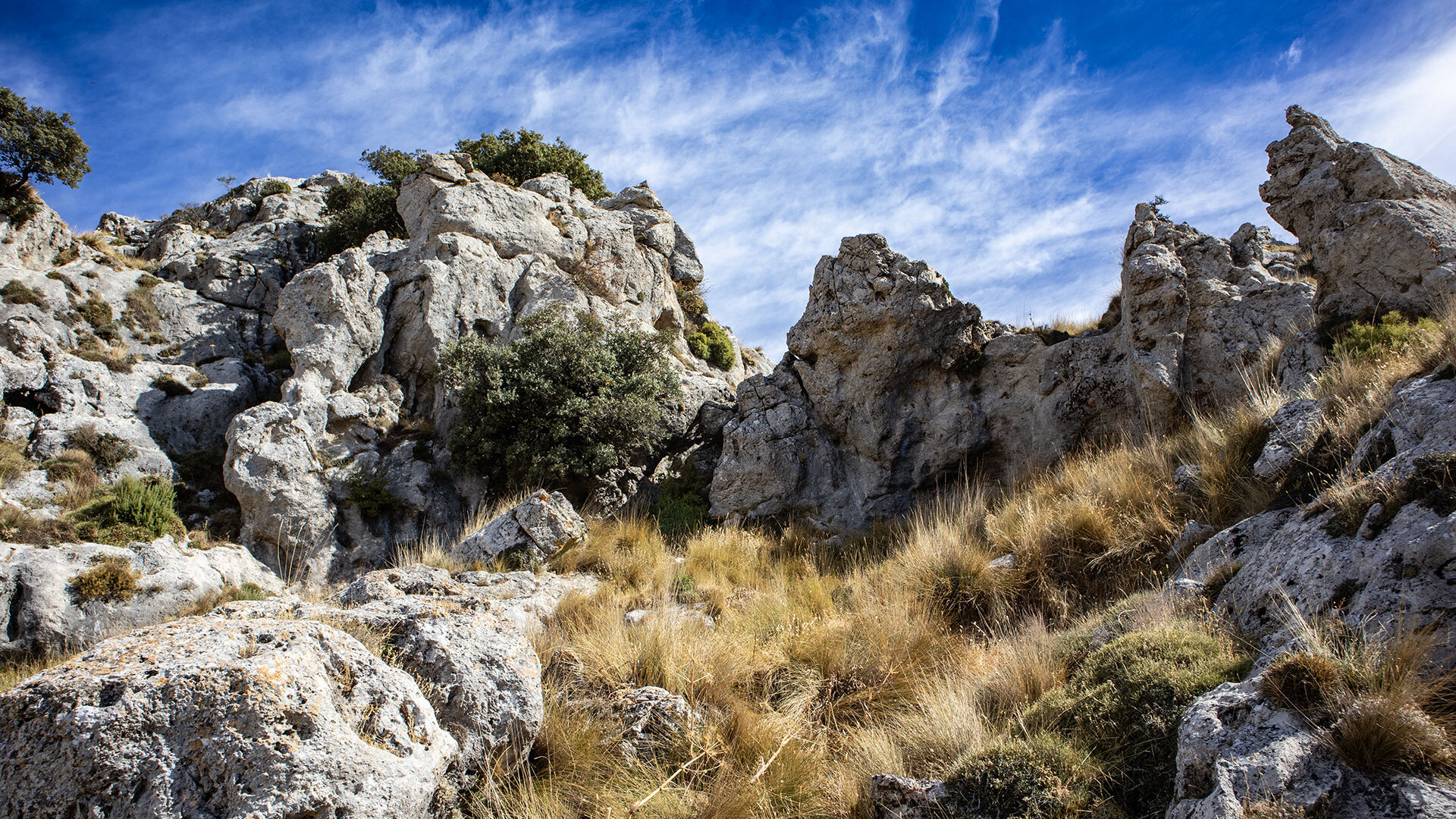Die Felsformationen am La Tiñosa