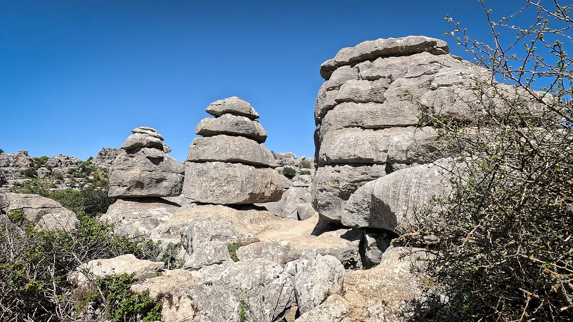 Die Riesenköpfe Las Meninas – eines der bekanntesten Wahrzeichen des El Torcal de Antequera
