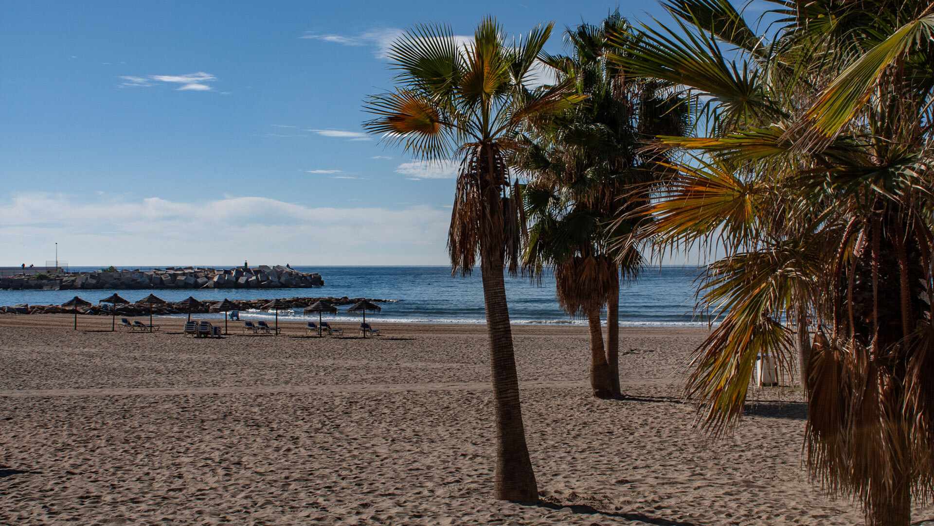 Der Strand von Marbella an der Costa del Sol