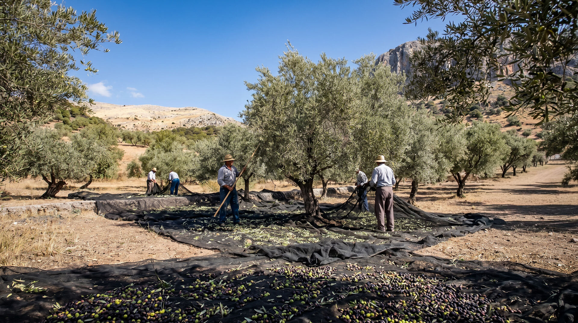 Olivenernte in Andalusien