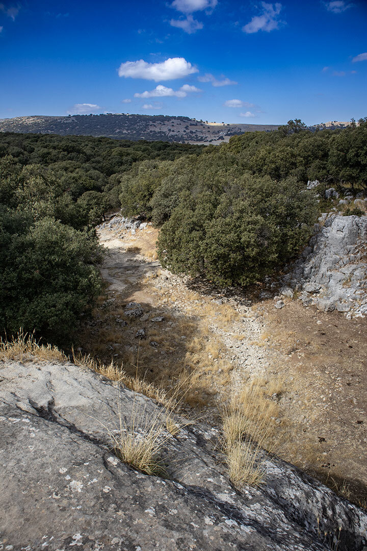 Panorama von Las Chorreras auf die Sierra Cabra