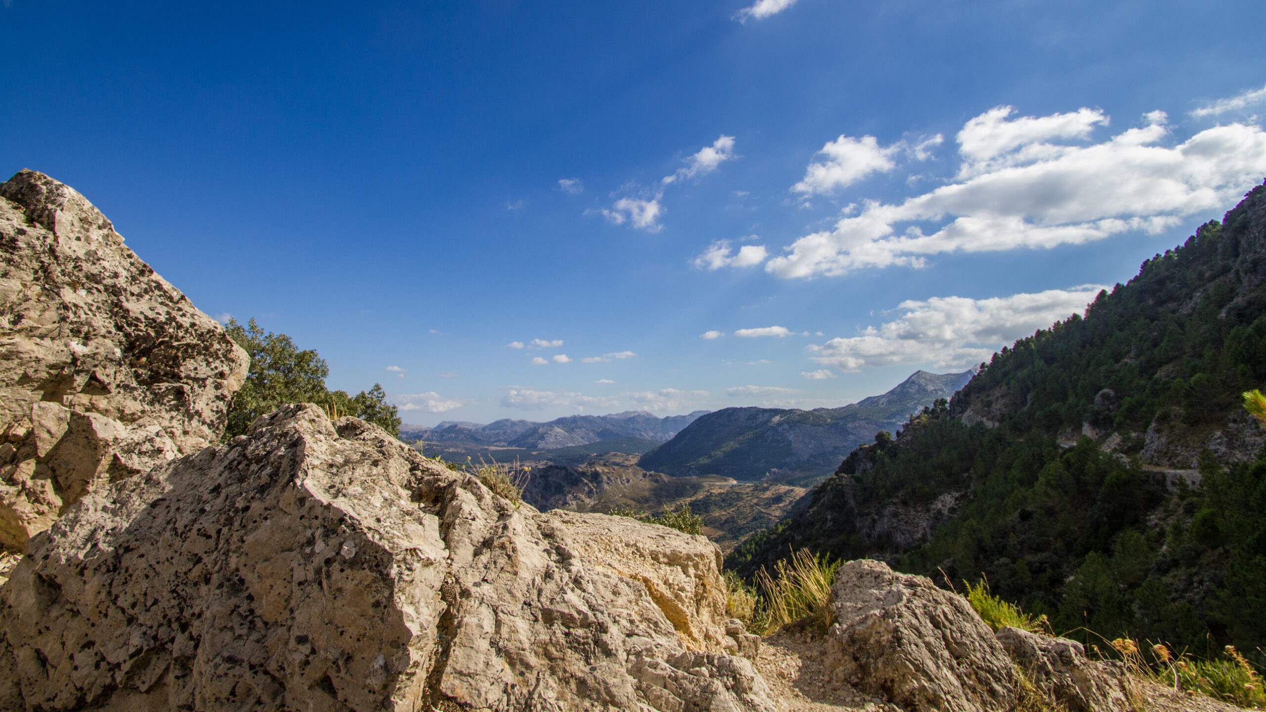 Die Sierra de Grazalema – ähnliche Geologie wie die Karstlandschaft der Sierras Subbéticas